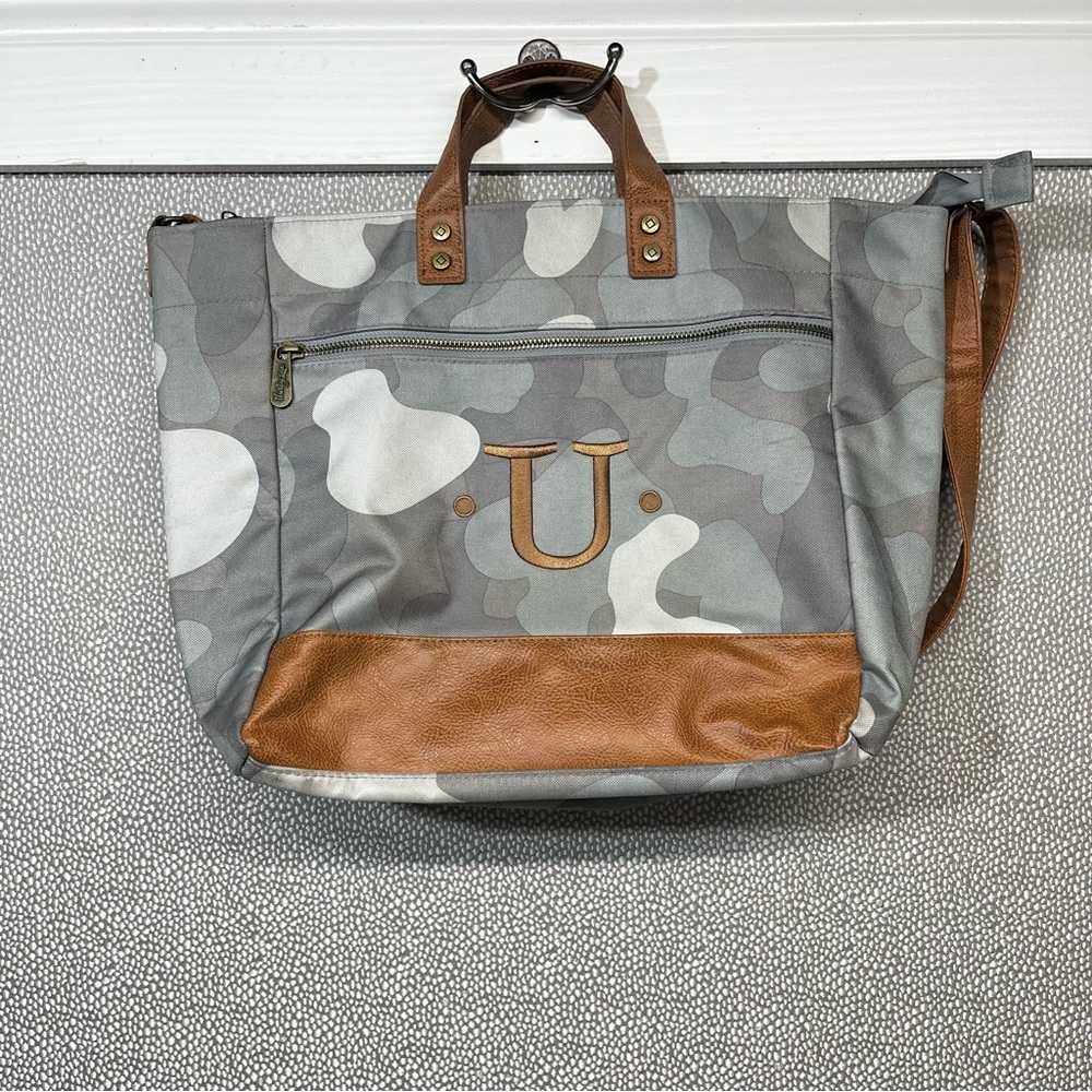 OS Thirty-One Soft Canvas Step Up Tote Camouflage